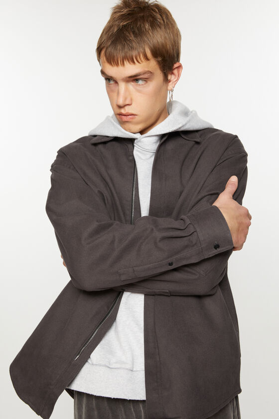 (image for) Delicious Twill zipper overshirt jacket